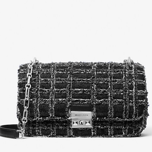 MICHAEL KORS
Tribeca Large Frayed Denim Shoulder Crossbody Bag
NWT - Picture 3 of 16